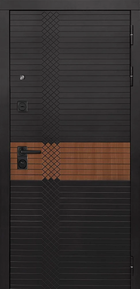 Входная дверь ДвериПРО Модель Л-49 СБ-3 Листв. бел. (21 Беленый дуб) DPRO227890 внешняя сторона